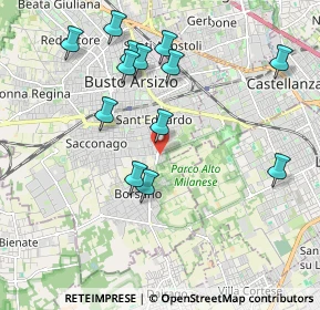 Mappa Via Frà Gerolamo Savonarola, 21052 Busto Arsizio VA, Italia (2.02615)