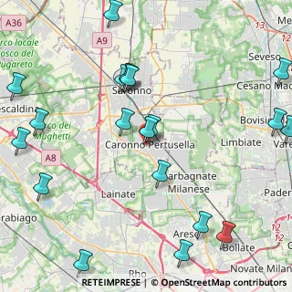 Mappa Via Capo Sile, 21042 Caronno Pertusella VA, Italia (5.445)