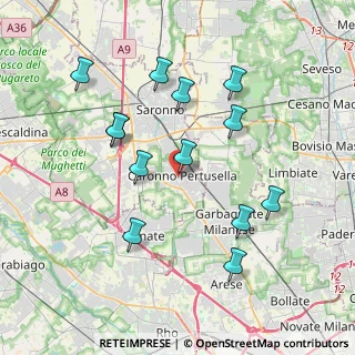 Mappa Via Capo Sile, 21042 Caronno Pertusella VA, Italia (3.80231)