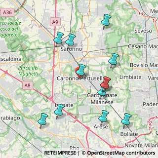 Mappa Via Capo Sile, 21042 Caronno Pertusella VA, Italia (4.26667)