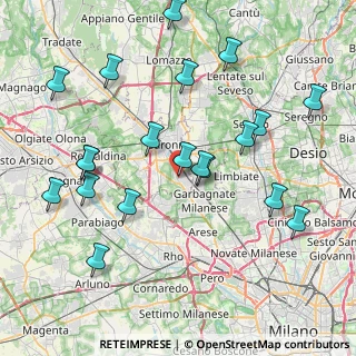 Mappa Via Capo Sile, 21042 Caronno Pertusella VA, Italia (8.8395)