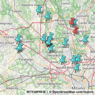 Mappa Via Capo Sile, 21042 Caronno Pertusella VA, Italia (7.919)