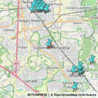 Mappa Via Capo Sile, 21042 Caronno Pertusella VA, Italia (3.315)