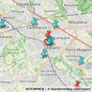 Mappa Via Fratelli Cairoli, 20025 Legnano MI, Italia (2.09917)