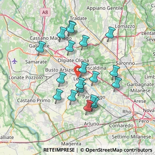 Mappa Via Pola, 20025 Legnano MI, Italia (6.85684)