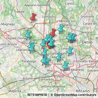 Mappa Via Privata Turconi, 21042 Caronno Pertusella VA, Italia (5.5735)
