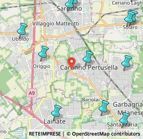 Mappa Via Privata Turconi, 21042 Caronno Pertusella VA, Italia (3.13083)