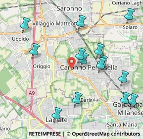 Mappa Via Privata Turconi, 21042 Caronno Pertusella VA, Italia (2.29571)