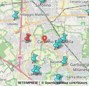 Mappa Via Privata Turconi, 21042 Caronno Pertusella VA, Italia (2.94778)