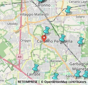 Mappa Via Privata Turconi, 21042 Caronno Pertusella VA, Italia (3.14667)