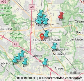 Mappa Via Privata Turconi, 21042 Caronno Pertusella VA, Italia (4.06538)