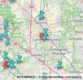 Mappa Via Privata Turconi, 21042 Caronno Pertusella VA, Italia (6.764)