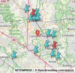 Mappa Via Privata Turconi, 21042 Caronno Pertusella VA, Italia (4.04933)