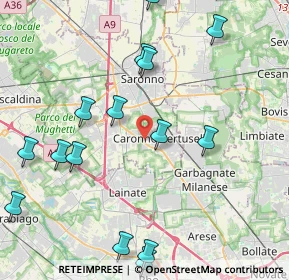 Mappa Via Privata Turconi, 21042 Caronno Pertusella VA, Italia (5.8305)