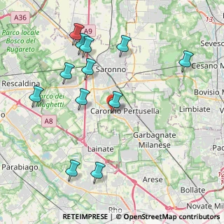 Mappa Via Privata Turconi, 21042 Caronno Pertusella VA, Italia (4.48833)