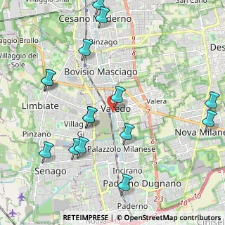 Mappa Via Pietro Volpi, 20814 Varedo MB, Italia (2.45733)