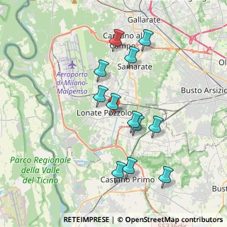 Mappa Via 2 Giugno, 21015 Lonate Pozzolo VA, Italia (3.53583)