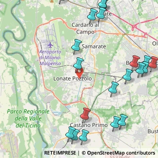 Mappa Via 2 Giugno, 21015 Lonate Pozzolo VA, Italia (6.1045)