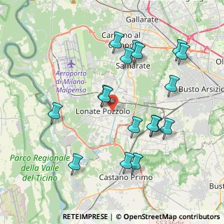 Mappa Via 2 Giugno, 21015 Lonate Pozzolo VA, Italia (4.05588)