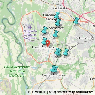 Mappa Via 2 Giugno, 21015 Lonate Pozzolo VA, Italia (3.51167)