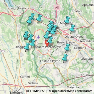 Mappa Via 2 Giugno, 21015 Lonate Pozzolo VA, Italia (6.8245)