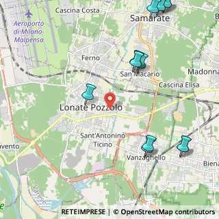 Mappa Via 2 Giugno, 21015 Lonate Pozzolo VA, Italia (2.83583)