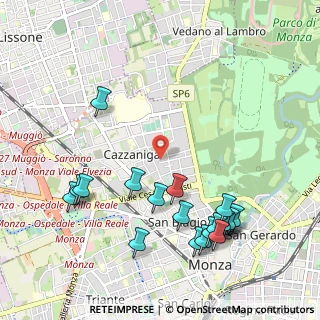 Mappa Via Vincenzo Bellini, 20052 Monza MB, Italia (1.2115)