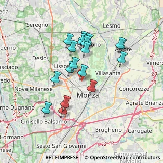 Mappa Via Vincenzo Bellini, 20052 Monza MB, Italia (3.22333)