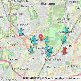 Mappa Via Vincenzo Bellini, 20052 Monza MB, Italia (1.89846)