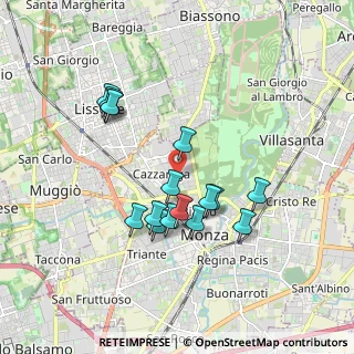 Mappa Via Vincenzo Bellini, 20052 Monza MB, Italia (1.62875)