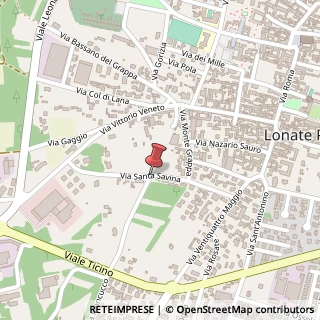 Mappa Via s. savina 8, 21015 Lonate Pozzolo, Varese (Lombardia)