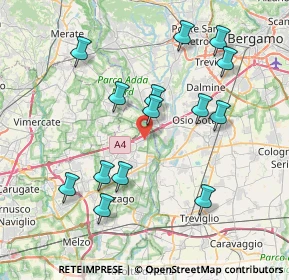 Mappa Via Don Giovanni Minzoni, 20056 Trezzo sull'Adda MI, Italia (7.84714)