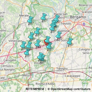 Mappa Via Don Giovanni Minzoni, 20056 Trezzo sull'Adda MI, Italia (6.37222)