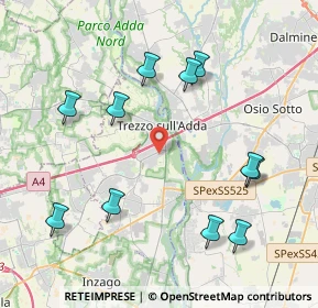 Mappa Via Don Giovanni Minzoni, 20056 Trezzo sull'Adda MI, Italia (4.45091)