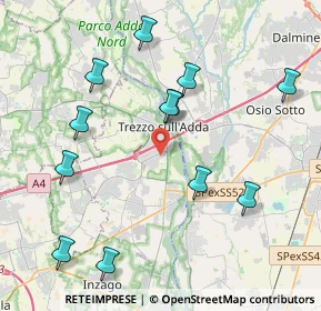 Mappa Via Don Giovanni Minzoni, 20056 Trezzo sull'Adda MI, Italia (4.41917)