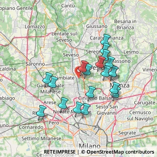 Mappa Vicolo Al Viale, 20814 Varedo MB, Italia (6.80158)
