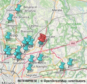 Mappa Via S. Vincenzo, 20863 Concorezzo MB, Italia (9.4835)
