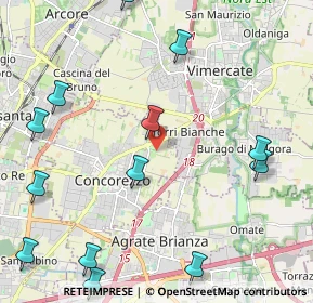 Mappa Via S. Vincenzo, 20863 Concorezzo MB, Italia (2.84231)