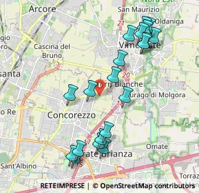Mappa Via S. Vincenzo, 20863 Concorezzo MB, Italia (2.112)