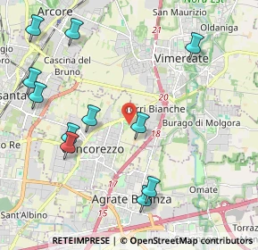 Mappa Via S. Vincenzo, 20863 Concorezzo MB, Italia (2.42909)