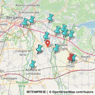 Mappa Via Dell'Artigianato, 24050 Palosco BG, Italia (7.29286)
