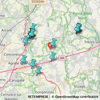 Mappa Via Cavenago, 20876 Ornago MB, Italia (4.26706)