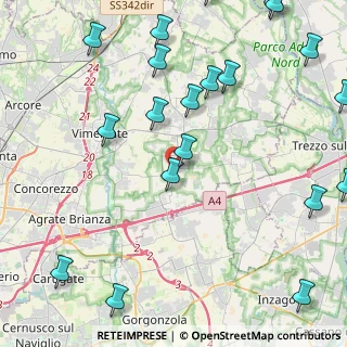 Mappa Via Cavenago, 20876 Ornago MB, Italia (6.0355)