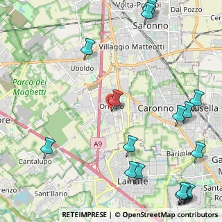 Mappa Via Pasubio, 21040 Origgio VA, Italia (3.28889)