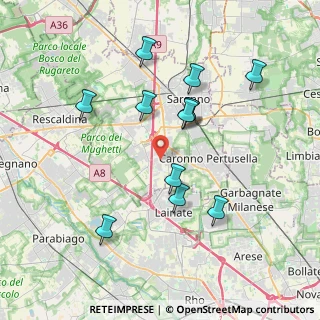 Mappa Via Pasubio, 21040 Origgio VA, Italia (3.5775)
