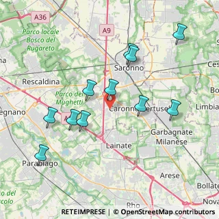 Mappa Via Pasubio, 21040 Origgio VA, Italia (3.91182)