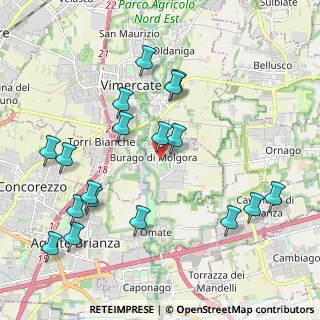 Mappa Largo Crocefisso, 20875 Burago di Molgora MB, Italia (2.27833)