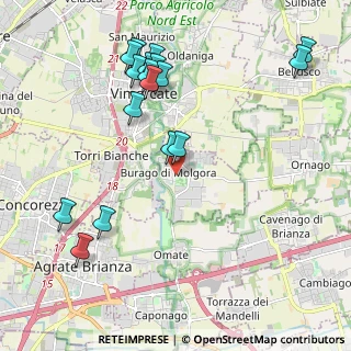 Mappa Largo Crocefisso, 20875 Burago di Molgora MB, Italia (2.33529)