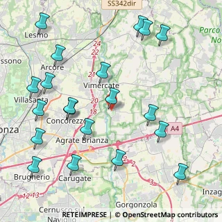 Mappa Largo Crocefisso, 20875 Burago di Molgora MB, Italia (5.099)