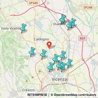 Mappa Via Delle Primule, 36030 Caldogno VI, Italia (4.14846)